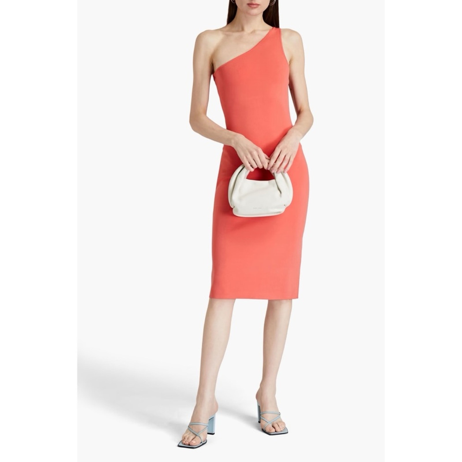 Nwt A.L.C. Colby Coral One-Shoulder Dress
